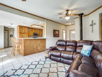 Here you can see the wall we removed and replaced with a post in the new kitchen configuration (this was a load bearing wall).